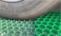 Vente en gros d'usine de dalles en plastique HDPE, grille pour gazon, pavé en nid d'abeille