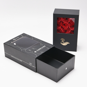 XJT papier imprimé personnalisé rigide à manchon extractible bijoux emballage de boîte de tiroir coulissant de luxe pour paquet cadeau - Product Image 2