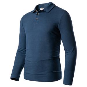 Maglietta da <span class=keywords><strong>Polo</strong></span> da Golf in cotone a maniche lunghe con colletto E-commerce - Product Image 1