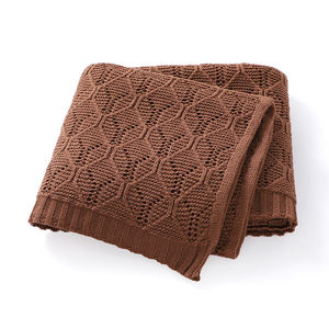 Coperta in Maglia per Neonati con Motivo a Onde, Morbida e Traspirante, Unisex per Neonati e Bambini - Product Image 3