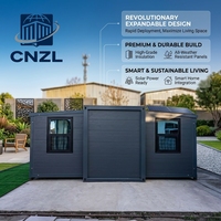 Villa temporaire haut de gamme, maisons préfabriquées pliables, conteneurs extensibles de 40, 30, 20 et 10 pieds, maison pliable de luxe habitable