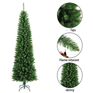 Lápiz Árbol <span class=keywords><strong>de</strong></span> Navidad con luz Árbol <span class=keywords><strong>de</strong></span> Halloween Delgado artificial 4 pies-10 pies Soporte <span class=keywords><strong>de</strong></span> metal Árbol <span class=keywords><strong>de</strong></span> Navidad - Product Image 3