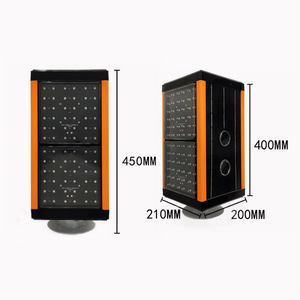 Lampada di Segnalazione LED Sincronizzata Antiappannamento (Alimentazione Solare e <span class=keywords><strong>a</strong></span> Corrente) ad Alta Intensità con Riflettore Prismatico Diffuso Portatile - Product Image 4
