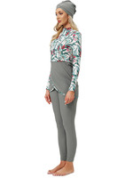 Maillots de bain musulmans pour femmes 2024 Ensemble trois pièces avec pantalon Séchage rapide Imperméable Entièrement enveloppant le Moyen-Orient