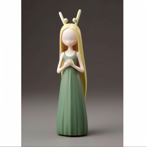 Customized Resin Fairy <b>Statue</b> Long Hair Princess Artistic Home Decoration Sculpture - Product Image 1