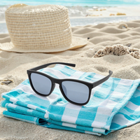 Lunettes de soleil polarisées UV400 personnalisées de haute qualité avec logo, monture rectangulaire vintage confortable en PC, verres carrés, lunettes de mode pour hommes