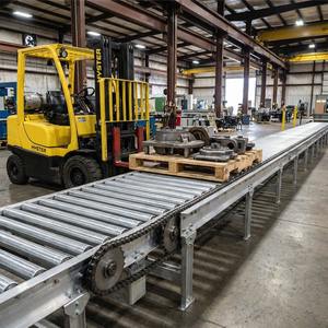 Transportador de Rodillos con Cadena, Perfil de Aluminio, Herramientas de Ferretería <span class=keywords><strong>para</strong></span> Palés Pesados - Product Image 3