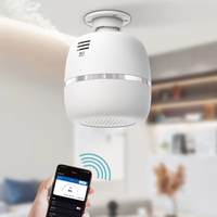 Diffuseur d'huiles essentielles sans eau, silencieux, intelligent, de type plafond, couleur noire, pour la maison, purificateur d'air, machine à parfum