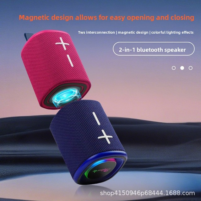 2-in-1 Magnetic RGB for 5.3 Waterproof Portable Outdoor TWS Subwoofer Speaker Wireless Stereo Design