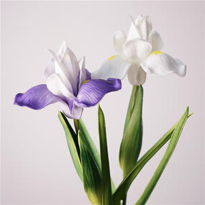Fleurs artificielles du fabricant direct, toucher réaliste, petites fleurs d'<span class=keywords><strong>iris</strong></span> en PU, fleurs décoratives douces, fraîches et simples pour la maison, mariage et <span class=keywords><strong>photographie</strong></span> - Product Image 2