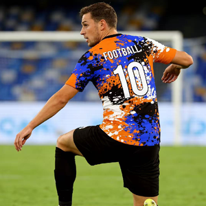 เสื้อฟุตบอลทีมสโมสรแบบเรโทร ระบายอากาศได้ดี รุ่นใหม่ล่าสุด ชุดกีฬา ชุดฝึกซ้อม สำหรับผู้ชาย  รับสั่งทำเสื้อฟุตบอล - Product Image 2