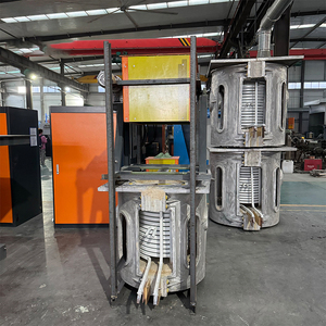 Horno de Fundición por Inducción Eléctrica de Precisión para Metal, 60Kw 7Kw 4Kw, Aluminiotermal, 1300 Grados, Vertical, de División Inductiva - Product Image 2