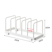 Support de Rangement Moderne pour Casseroles et Poêles en Acier Inoxydable – Organisateur de Cuisine pour Assiettes et Couvercles – Offre Spéciale