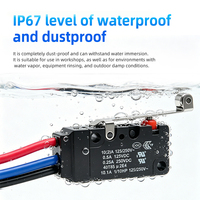 Micro-interrupteur étanche WZ100A06-W2, avec fil de connexion, interrupteur de fin de course à action rapide étanche IP67, 5A, plusieurs modèles disponibles