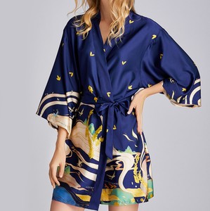 Set di Pigiama in Raso di Seta con Pizzo Floreale, Scollo a V, Tentazione Sensuale, Abbigliamento da Notte per Donne, Prodotto dalla Fabbrica di Guangzhou - Product Image 5