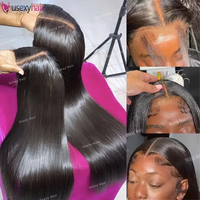 Pelucas de Cabello Humano Brasileño 100% Natural con Frente de Encaje Completo, Densidad 250, Peluca de Cabello Humano HD 13x6 13x4 Pre-Plucked con Encaje Transparente