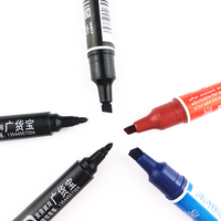 Stylo Permanent à base d'huile, 2 pièces, vente en gros, marqueurs vide à Double tête