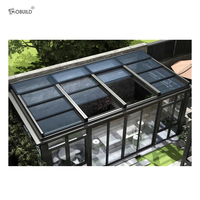 Cobuild personnalisation professionnelle Design moderne automatique petit rétractable coulissant lucarne fenêtres sous-sols en alliage d'aluminium