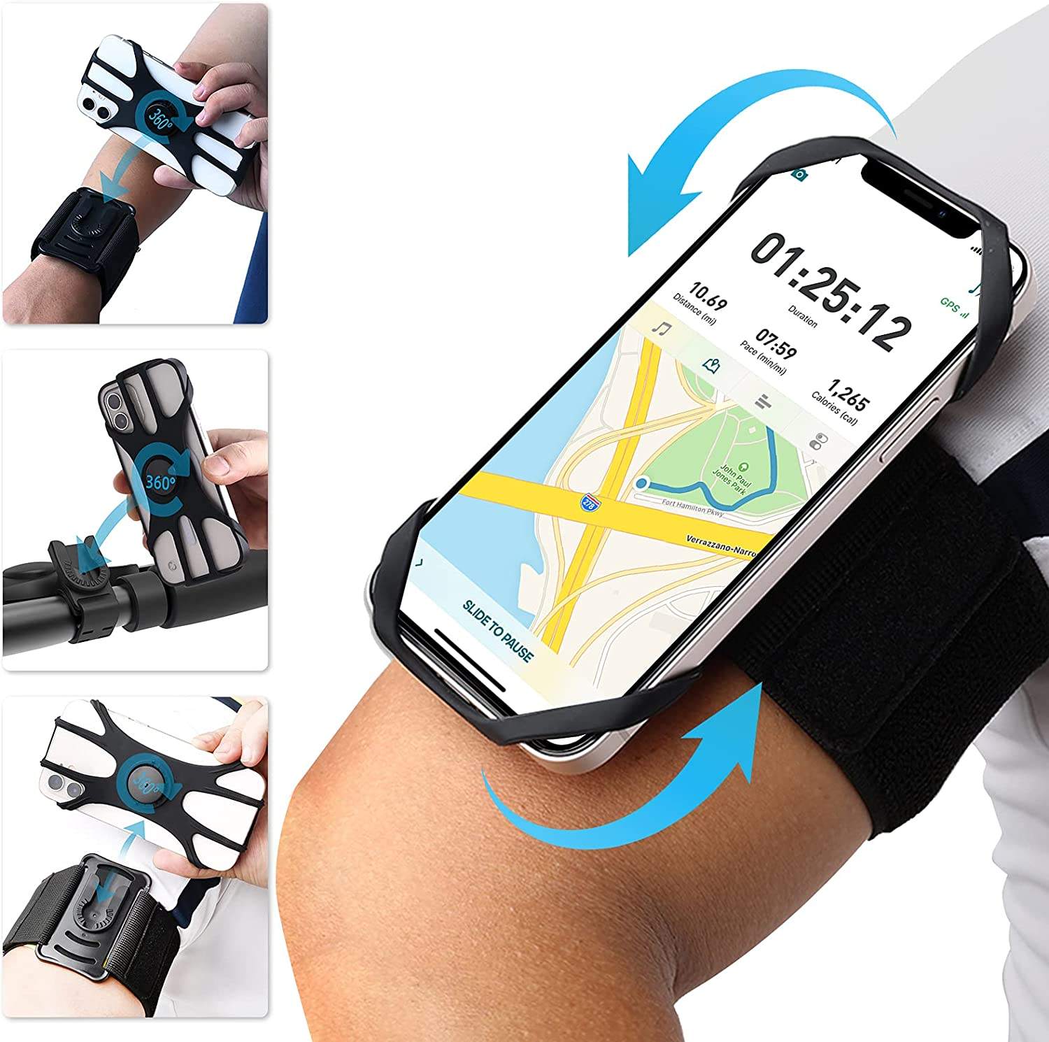 Arm Band Iphone 12 Wristband Arm Phone Holder For Running Phone