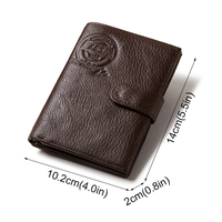 Portefeuille de voyage en cuir véritable personnalisé, anti-RFID, pour cartes de crédit et documents, vente en gros