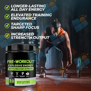 SUNI OEM/ODMプレワークアウトパウダーサプリメントプライベートラベルバルクピュアナチュラルプレワークアウトパウダー大人の筋肉成長のため - Product Image 5