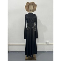 Robe élégante à manches longues et col rond pour femme, coupe ajustée, nouvelle collection printemps 2026, vente en gros SJ 2026 Boutique