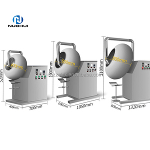 Machine de production automatique d'enrobage par pulvérisation de mélange de poudre de graines de sucre de praliné de haricot de chocolat de fruits secs - Product Image 3