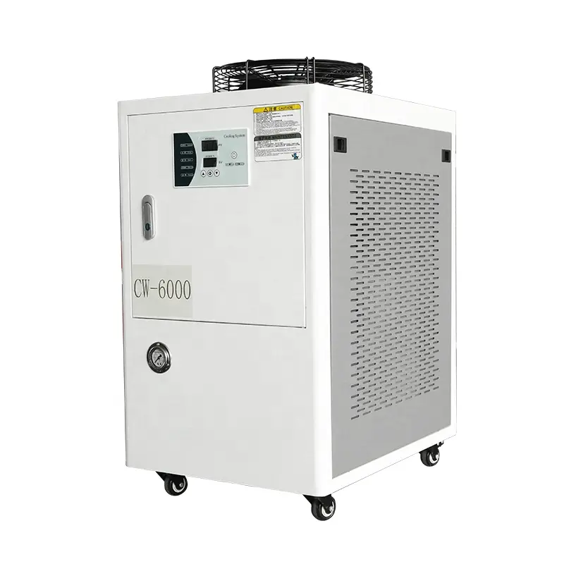 ऑप्टिकल फाइबर तापमान नियंत्रण औद्योगिक चिलर CO2 लेजर उत्कीर्णन और काटने की मशीन, ठंडा 500w 800w 1000w लेजर ट्यूब