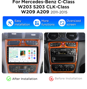 Autoradio stéréo Junsun 1280*720 Carplay Android Auto pour Mercedes Benz Classe C CLK S203 W203 W209 A209 2000-2005 Lecteur DVD de voiture - Product Image 2