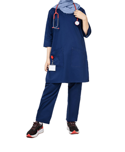 Set di Divise Mediche per Donne, Design Professionale, Tinta Unita in Spandex, per Chirurgia, Salone di Bellezza, Infermieristica, Pediatria, Odontoiatria - Product Image 3