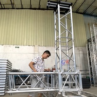 Torre de elevación de aluminio para DJ, armazón de iluminación de escenario, línea PA, altavoz, armazón para conciertos, gran oferta