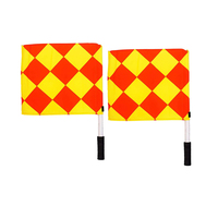Vente chaude professionnelle de haute qualité conception personnalisée Durable une seule main tenant le drapeau d'arbitre pour la compétition sportive