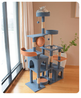 Lit pour chat robuste avec grand cadre d'escalade spacieux Design robuste pour chats de grande race Style moderne en sisal