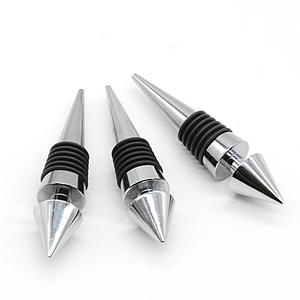 Bouchon de bouteille de vin en alliage de zinc à pointe acérée, personnalisable, design écologique, vente en gros directe usine - Product Image 1