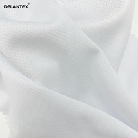 Delantex 100% Polyester Gestrickter Hochwertiger Stretch Bird Eye Mesh Stoff für Activewear Outdoor-Nutzung Futter & Windeln