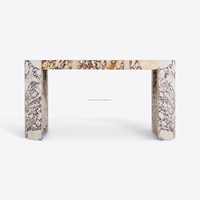 Table d'entrée en marbre Calacatta Viola moderne, table d'appoint pour villa, couloir, décoration, table console en marbre Marmol Mesa Viola