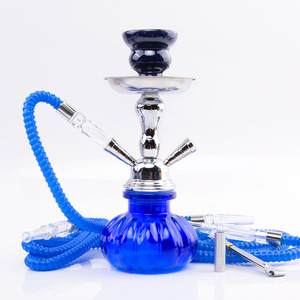 ชุดมอระกู่แบบพกพาชุดบุหรี่ท่อคู่ขนาดเล็กรูปทรงโคมไฟสีสันสดใส - Product Image 4