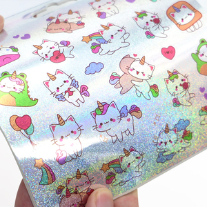 Feuille d'autocollants vinyle prédécoupés personnalisés pour la décoration de carnets – Impression sur mesure - Product Image 4