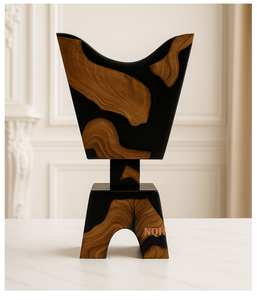 Quemador de Incienso Bakhoor de Madera de Pino y Resina Epoxi, Hecho a Mano, de Lujo, 2026 |   Incienso Árabe Premium Mubkhar para el Hogar, Diseño Personalizable para Regalo - Product Image 6