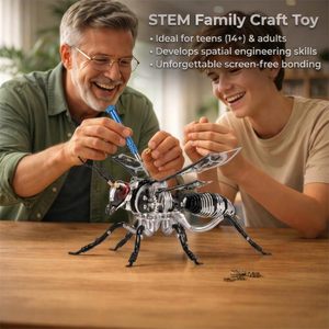 Sammelbares 3D-Metallpuzzle Schwarze Biene, Premium Edelstahl Mechanisches Insekten-DIY-Montage-Set, Fortgeschrittenes Erwachsenenspielzeug (Schwarz) - Product Image 6