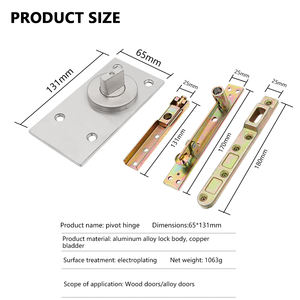 Perlengkapan Pintu Pivot Kayu ORAY, Engsel Pintu Pivot Tugas Berat, Engsel Pintu Tersembunyi, Pivot untuk Pintu Kayu - Product Image 2