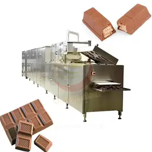 Chinese Factory ORANGE Full Automatic Chocolate Bar Making Machine Production Line For Sale
