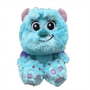 Nouvelle conception 2023 : Ours en peluche bleu Sullivan, mignon et de style dessin animé, avec rembourrage en coton PP et détails brodés - Product Image 3