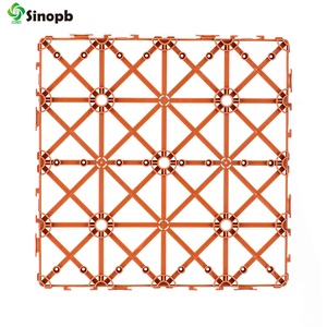 PB-13 Chống Va Đập Lồng Vào Nhau Sàn Gỗ Đế Nhựa, Sàn <span class=keywords><strong>Wpc</strong></span> Tầng Hầm Nhựa, Mặt Sau Bằng Nhựa Cho Sàn Ngoài Trời - Product Image 5