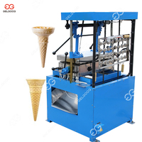 Machine à cornets de glace électrique en acier inoxydable à 24 têtes, entièrement automatisée, petit modèle à prix abordable