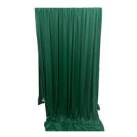 Rideaux de fond vert personnalisables en tissu de soie de lait et polyester, taille sur mesure, style européen, pour décoration de mariage et de fête