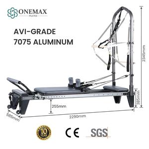 ONEMAX ONEMAX Reformer en aluminium avec demi-tournebroche, fonctionnement silencieux, machine de qualité commerciale pour studio de Pilates - Product Image 3