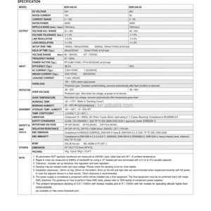อินเวอร์เตอร์อุตสาหกรรม Meanwell รุ่น NDR-240-24 แบบติดตั้งบนราง Din ขนาด 24V กำลังไฟ 240W แบบบาง พร้อม PFC กระแสไฟ 10A - Product Image 4