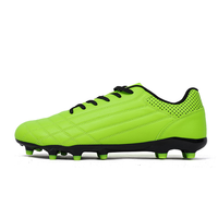 Chaussures de football pour garçons à coupe basse, crampons longs pour terrain synthétique, chaussures d'entraînement automne-hiver en stock