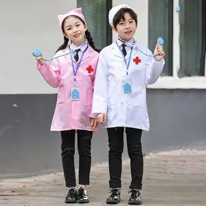 廉价角色扮演职业外科医生护士角色扮演装扮制服服装儿童医生装扮儿童医生儿童服装